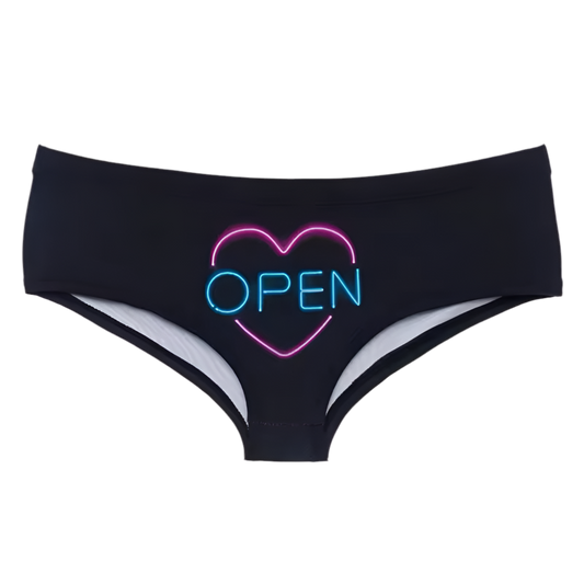 "OPEN" panties